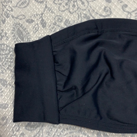 NWOT $82 PILYQ Black Bandeau Tie Bikini Top - Picture 3 of 11